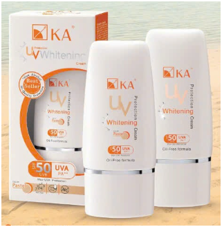 KA UV Protection Whitening Cream SPF 50+, PA++ Kem Chống Nắng Nâng Tông và Làm Trắng Da
